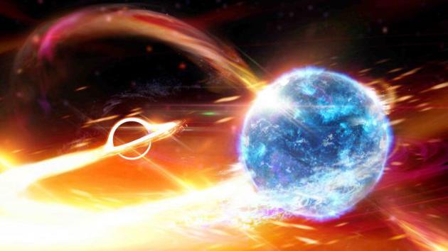 黑洞和中子星碰撞合并事件 不产生可探测到的光线 手机新浪网