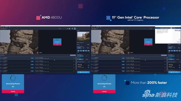 对比AMD R7 4800U