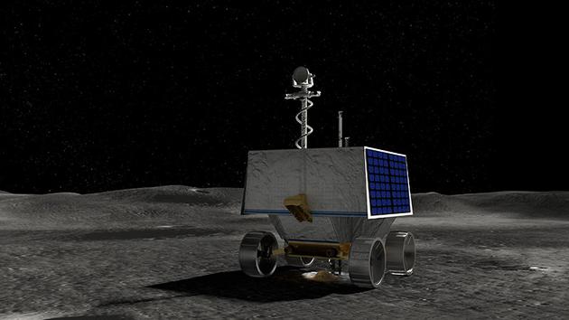 NASA的VIPER月球漫游车将配备一根1米长的钻头，可以钻入月壤中采集样本。
