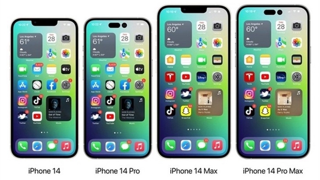 ▲ 苹果 iPhone 14 系列概念示意图，不代表最终设计