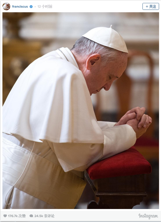 为刷存在感?天主教教宗开设instagram帐号