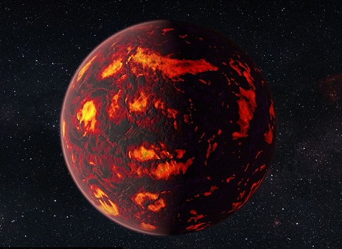 材料图:被称为“钻石行星”的55 Cancri e(图片起源:NASA)