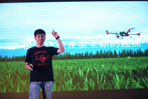 图为极飞科技ceo 彭斌