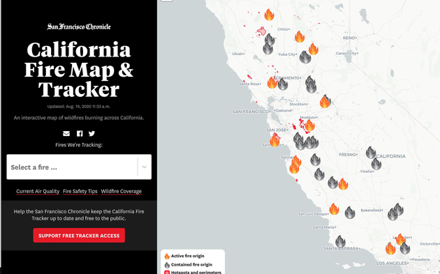 山火浓烟笼罩硅谷：谷歌总部所在地空气质量逼近“非常不健康”级别