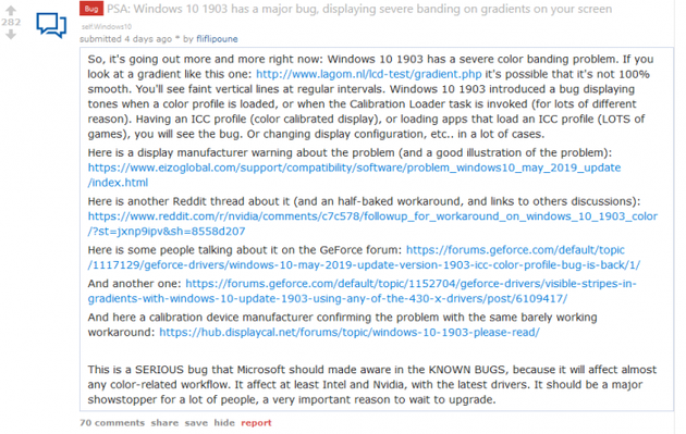 Win10 May 2019更新导致图像扭曲和色彩显示不准确-图片5