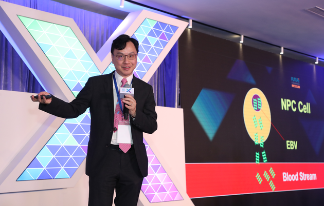 卢煜明教授发表演讲