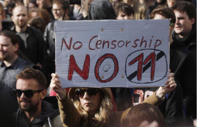 欧盟版权法惹德国集会抗议 超500万人签反对请愿书