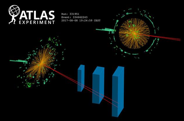 在一项新的研究中，大型强子对撞机的研究人员发现了希格斯玻色子罕见衰变的首个证据。