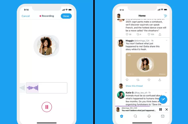 Twitter上线iOS端音频发推功能 最长支持140秒
