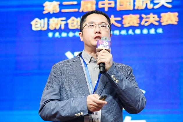 2019年4月21日，第二届中国航天创新创业大赛决赛在西安翱翔小镇进行，图为参赛队参加公开路演