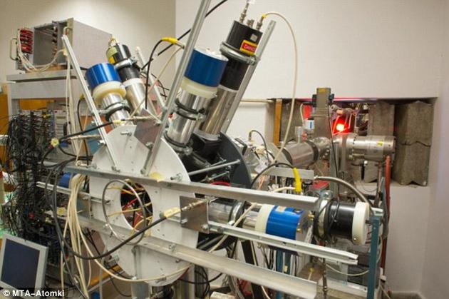 匈牙利科学院原子能研究所的物理学家称，这一装置（电子-正电子分光仪）发现了一种新粒子存在的证据