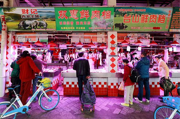 广州沙园菜市场(图片来源:cfp)