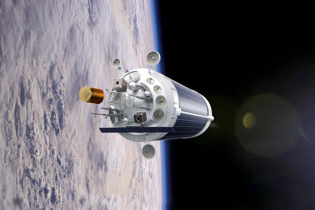 用废弃火箭上面级制作的Nanoracks“前哨”基地效果图
