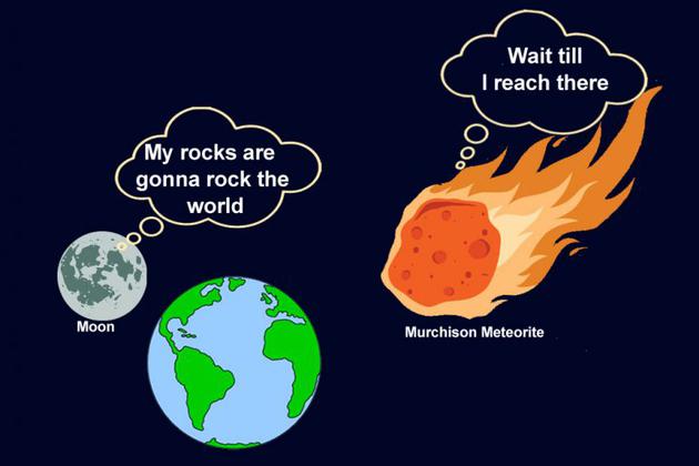陨石撞地球怎么画图片