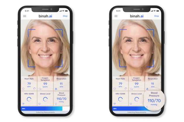 海外公司Binah.ai推出血压检测新技术，利用前置摄像头扫描面部