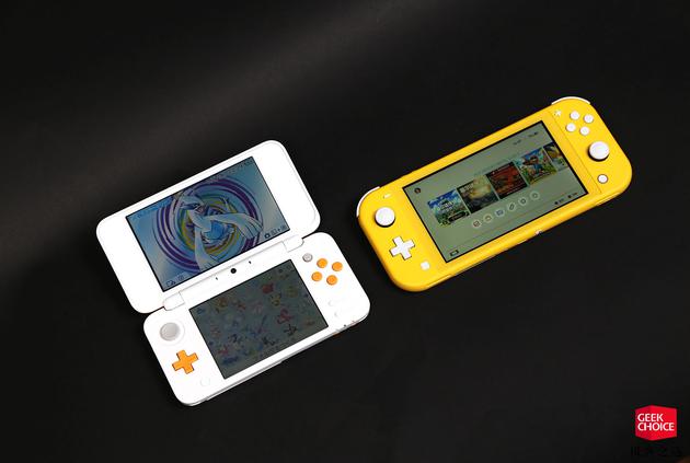 Switch Lite 和 2DS XL对比