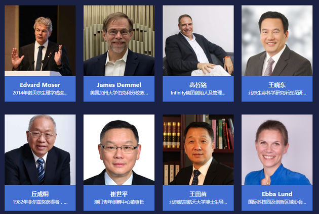 此次论坛邀请的演讲嘉宾（部分）。图/中关村论坛官网