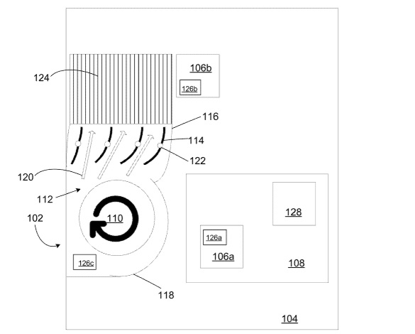 散热原理（图片来自：USPTO / Microsoft）