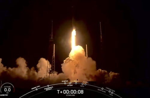 SpaceX再发射60颗星链卫星 猎鹰9号重复利用次数创纪录