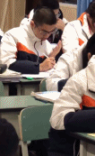 高中男生考试摆动手势-帅哥动态图片-gif动态图-izike