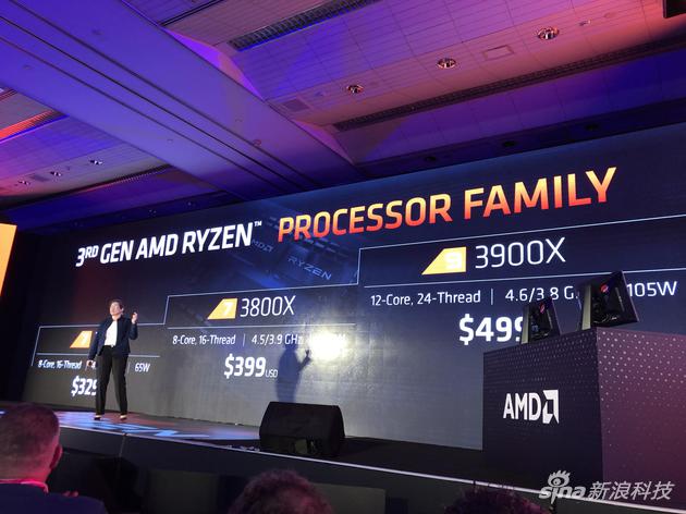 AMD锐龙三代处理器售价公布