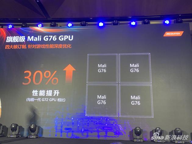 GPU部分采用四核Mali G76