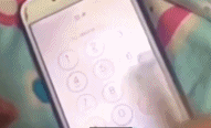 孩子把iphone弄得无法解锁-搞笑gif动态图片-izike