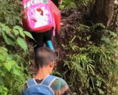 山区贫困男孩去上学的路上-帅哥动态图片-gif动态图 - izike-izike