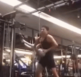 猛男是怎样炼成的gif搞笑图片