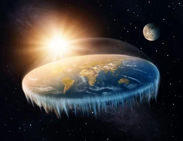 许多人认为，地球实际上是一个扁平结构，四周由冰墙环绕