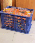 吃橘子千万不要喝牛奶gif搞笑图片