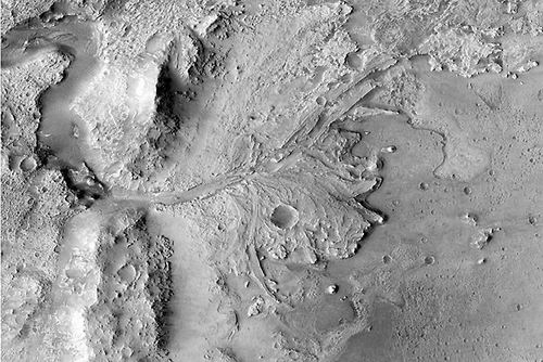 Jezero 陨石坑 图片来源：NASA/JPL-Caltech