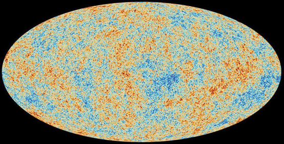 宇宙大爆炸的余辉——宇宙微波背景——并不是均匀的，有着微小的缺陷和几百微开氏度的温度波动。在引力增长之后，这种不均匀在后来起到了重要作用，但重要的是要记住，早期的宇宙，以及今天的大尺度宇宙，只在小于0.01%的水平上是不均匀的。普朗克卫星在探测和测量这些波动方面有着比以往任何时候都要高的精度。