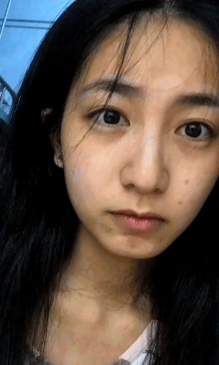 卸妆挑战-搞笑gif动态图片-izike