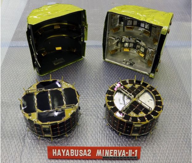 Minerva II-1将在“龙宫”的低重力环境下以跳跃方式前进。