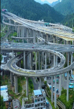 贵阳的钢丝球立交桥gif搞笑图片