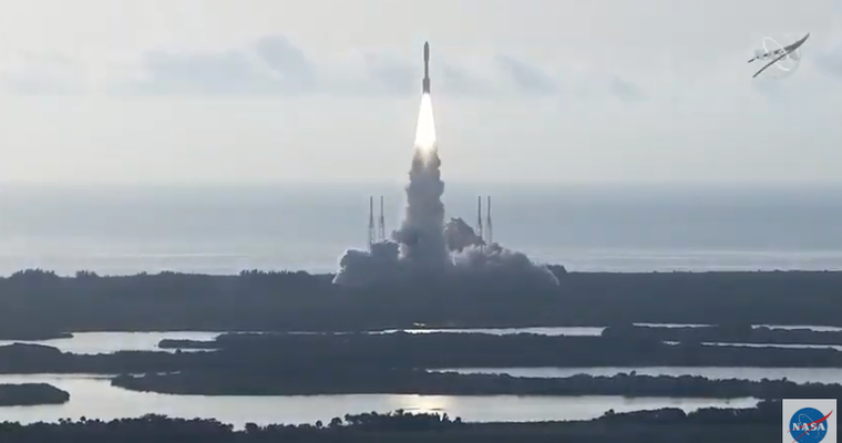 毅力号火星车发射瞬间