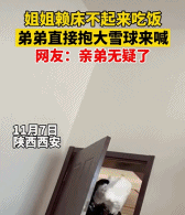 绝对是亲弟干的事gif搞笑图片
