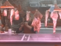 音乐生意两不误gif搞笑图片