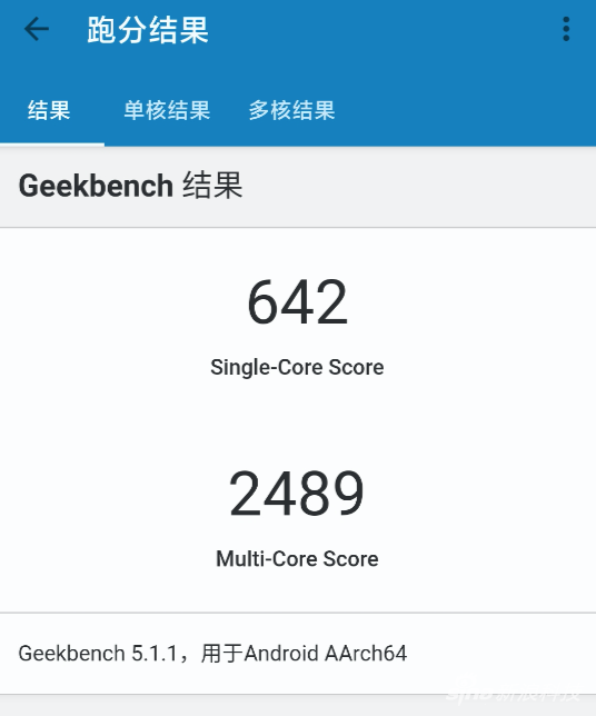 redmi 10x在geekbench跑分