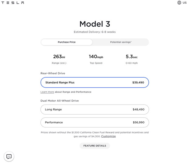 部分特斯拉Model 3与Model Y在美国小幅涨价