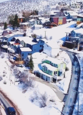 童话般的瑞士雪景gif搞笑图片