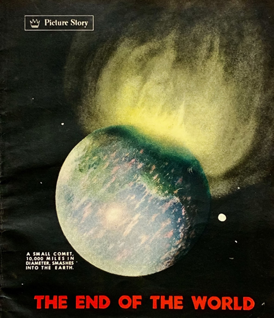 图为 1947 年 7 月发表在杂志《Coronet》上的《世界末日》。