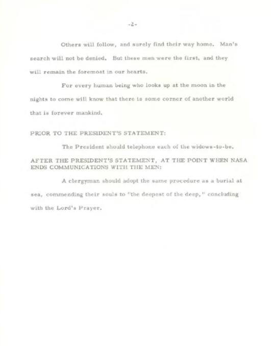 理查德·尼克松总统图书馆和博物馆提供的演讲文稿