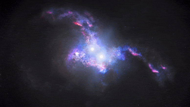 天空中游荡的 死亡之星 合并中的类星体将照亮宇宙 银河系 哈勃望远镜 宇宙 新浪科技 新浪网