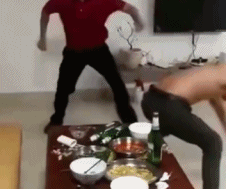 给大家打一个醉拳gif搞笑图片