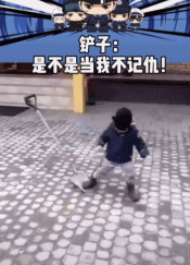 不要欺负老实铲！-搞笑gif动态图片-izike