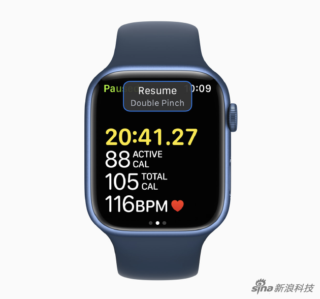 Apple Watch上的快速操作可以帮用户用两次捏合手势来完成需要快速完成的操作，比如接听电话。