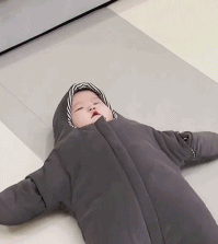 一只冬日派大星gif搞笑图片