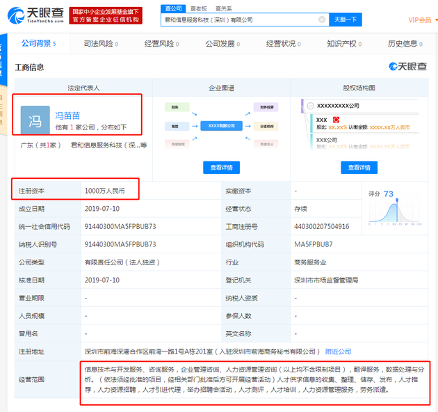 顺丰成立人力资源管理咨询公司 注册资本1000万元 近一个月来已密集成立5家公司